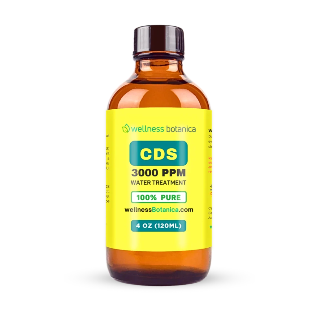 Chlorine Dioxide CDS Water Purification Solution Drops 3000 PPM (4 oz Bottle)