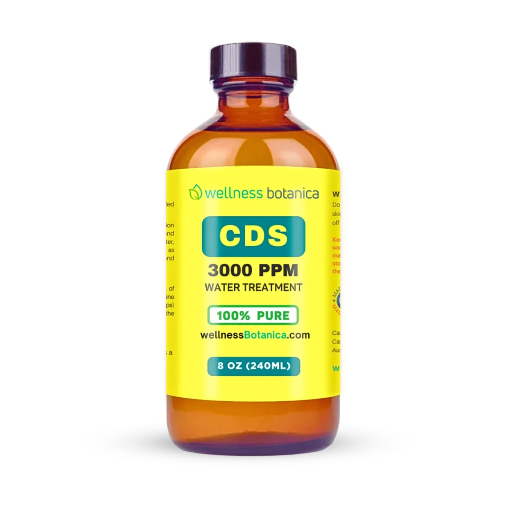 Chlorine Dioxide CDS Water Purification Solution Drops 3000 PPM (8 oz Bottle)