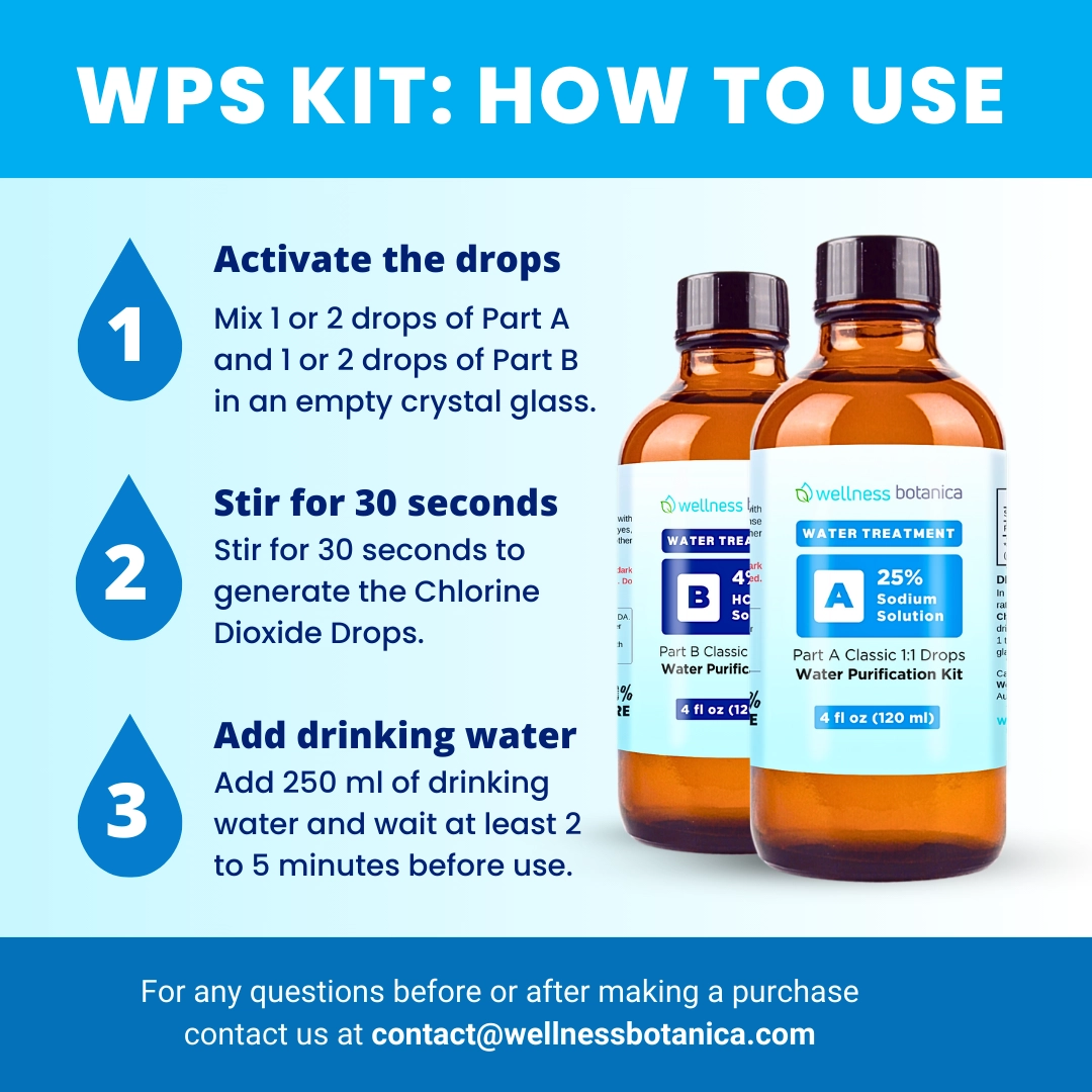 WPS Chlorine Dioxide Water Purification Kit: How to Use