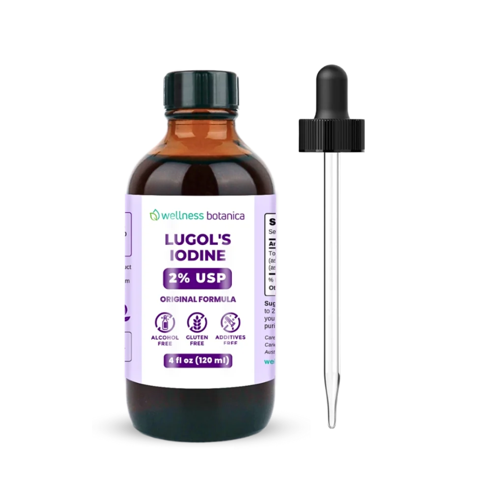 Wellness Botanica Lugol's Iodine 2% Supplement Solution 4 oz