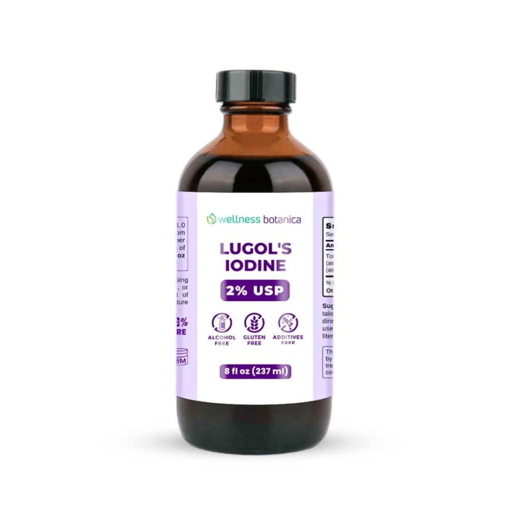 Wellness Botanica Lugol's Iodine 2% Supplement Solution 8 oz