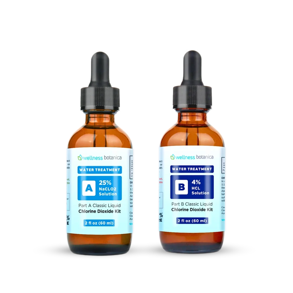 WPS Kit Make Chlorine Dioxide For Water Purification (With HCL & Sodium Chlorite 25%) 2 oz