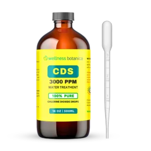 Chlorine Dioxide CDS Water Purification Solution Drops 3000 PPM (16 oz Bottle)